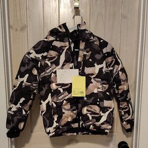 Camouflage Hooded Puffer Jacket Size Boys 8m All In Motion